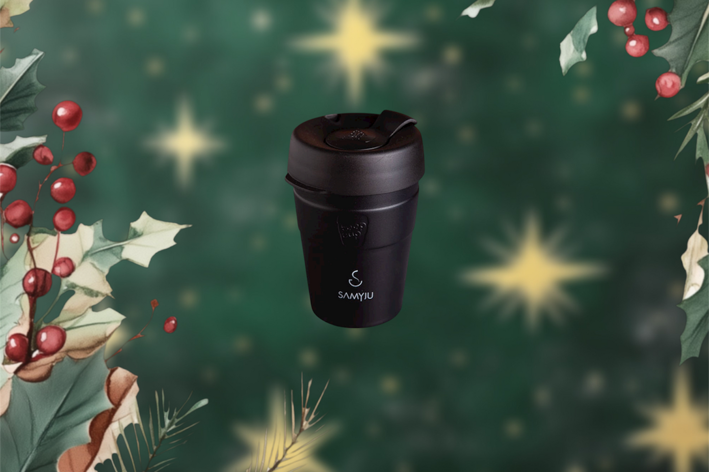 Thermo Kaffeebecher weihnachtlich