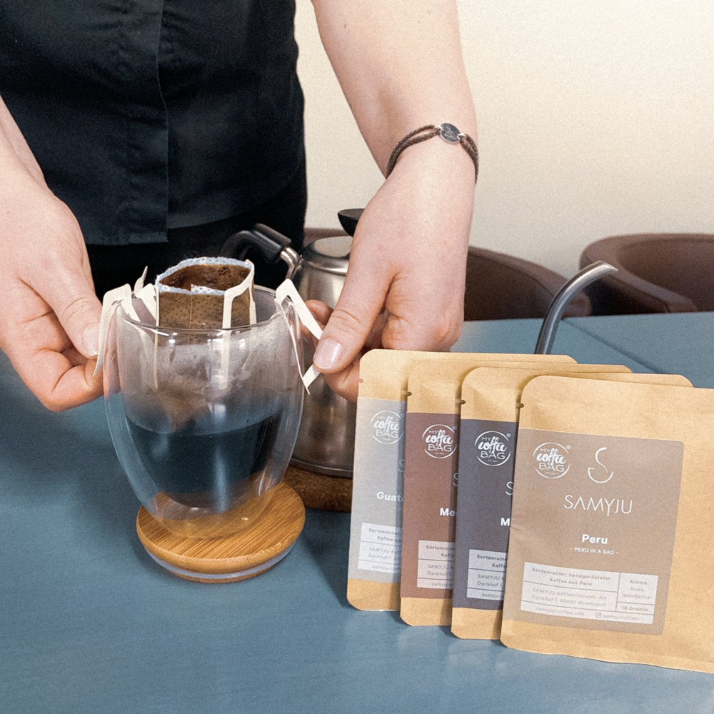 
                      
                        SAMYJU Coffee Bags | Geschenkset 6 Sorten
                      
                    