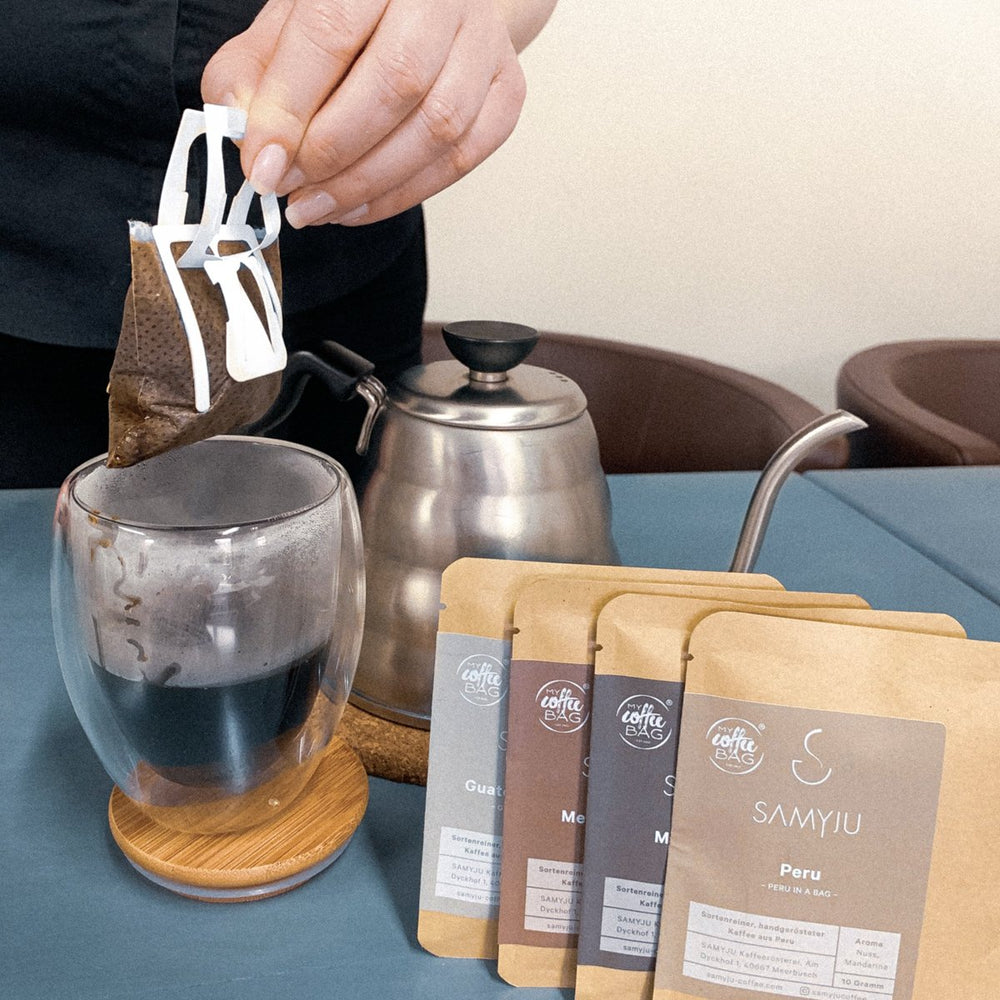 
                      
                        SAMYJU Coffee Bags | Geschenkset 6 Sorten
                      
                    