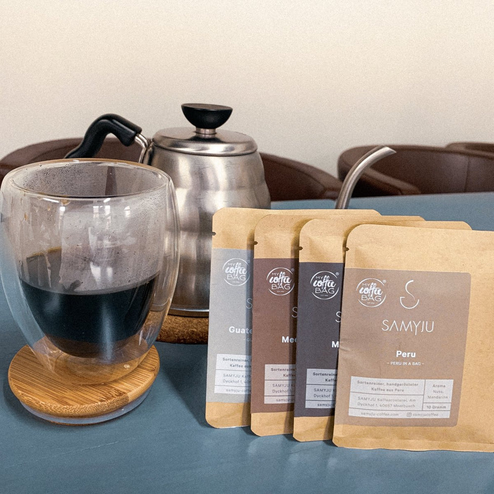 
                      
                        SAMYJU Coffee Bags | Geschenkset 6 Sorten
                      
                    