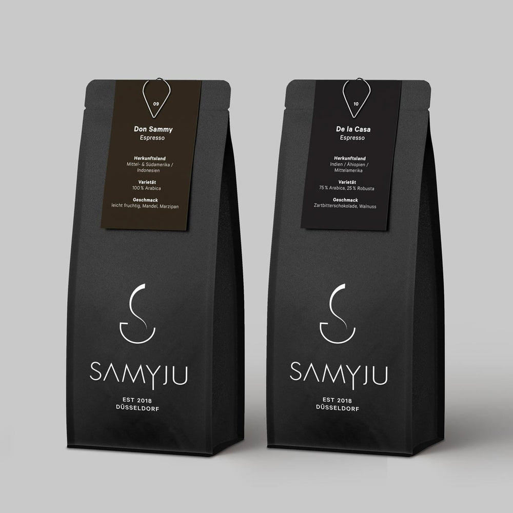 
                      
                        Probierpaket Espresso (1x 250g Don Sammy, 1x 250g De la Casa)
                      
                    