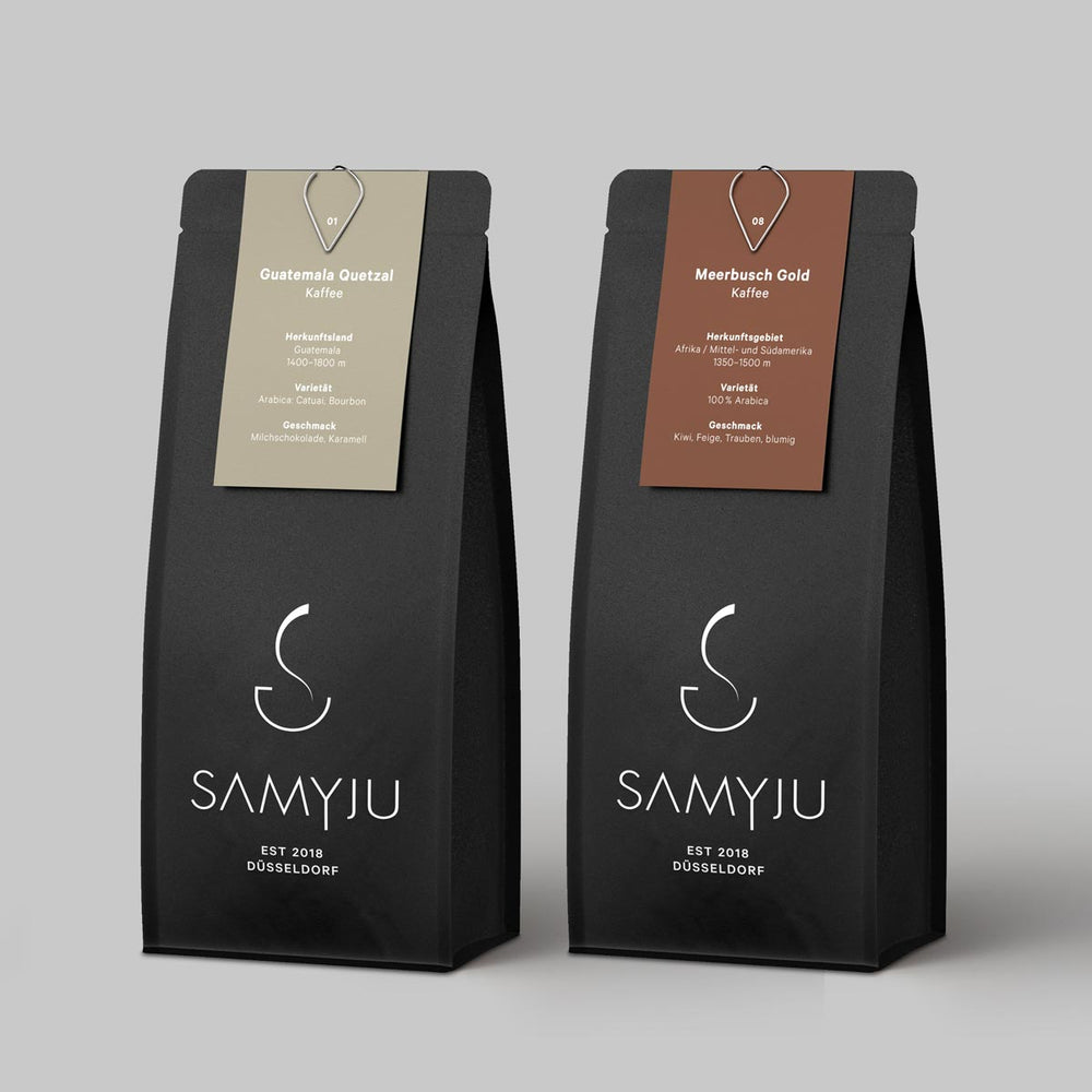 Probierpaket mittelkräftiger Kaffee (1x 250g Guatemala, 1x 250g Meerbusch)